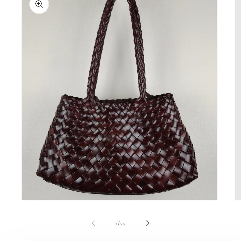 Brown Woven Leather Bag - Picture 13 of 16